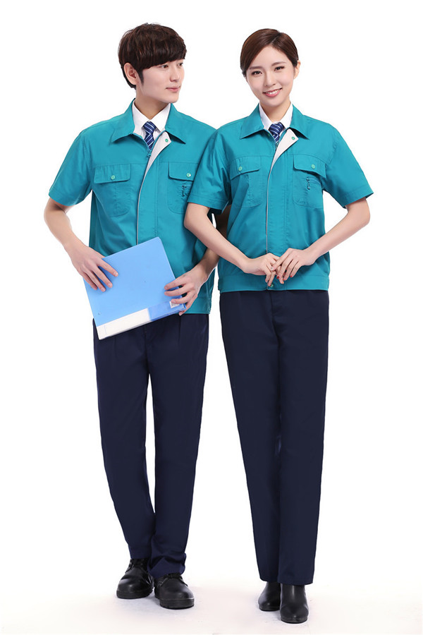 夏季短袖工作服订制