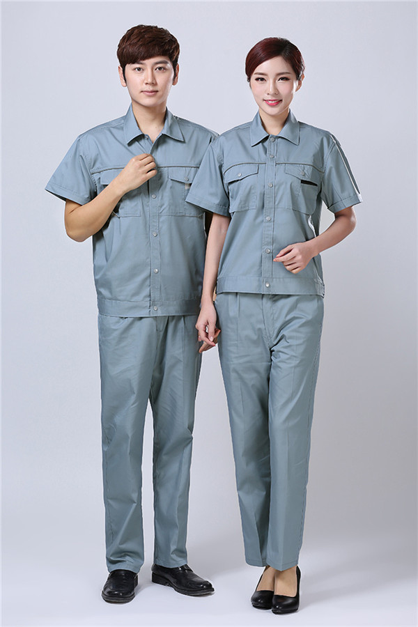 夏季短袖工作服订制