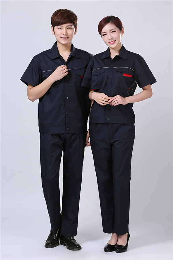 夏季短袖工作服订制
