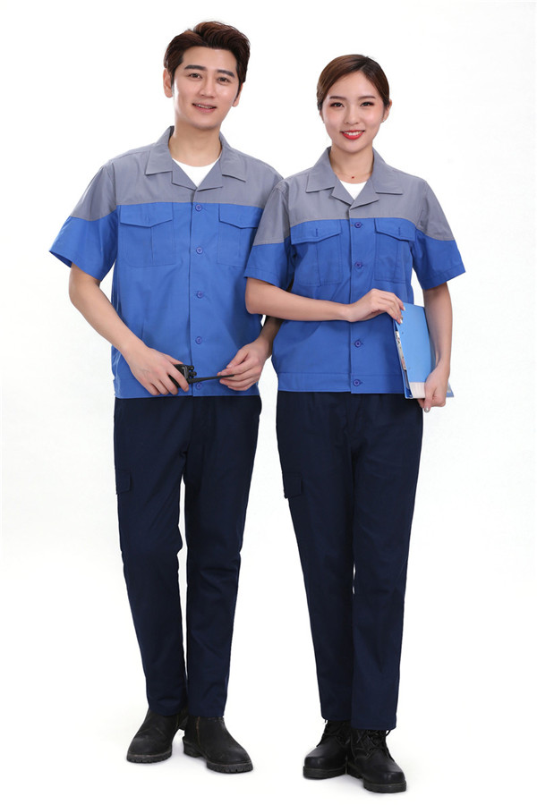 夏季短袖工作服订制