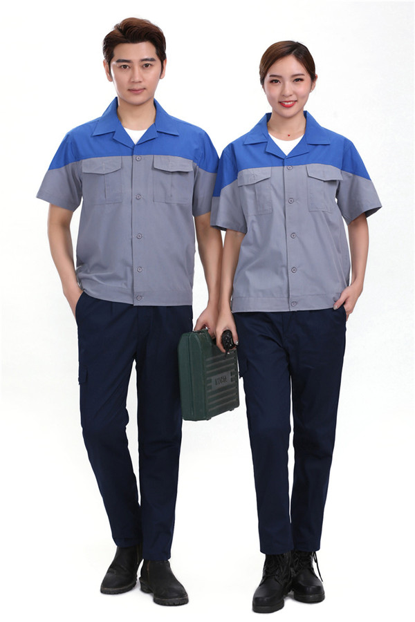 夏季短袖工作服订制