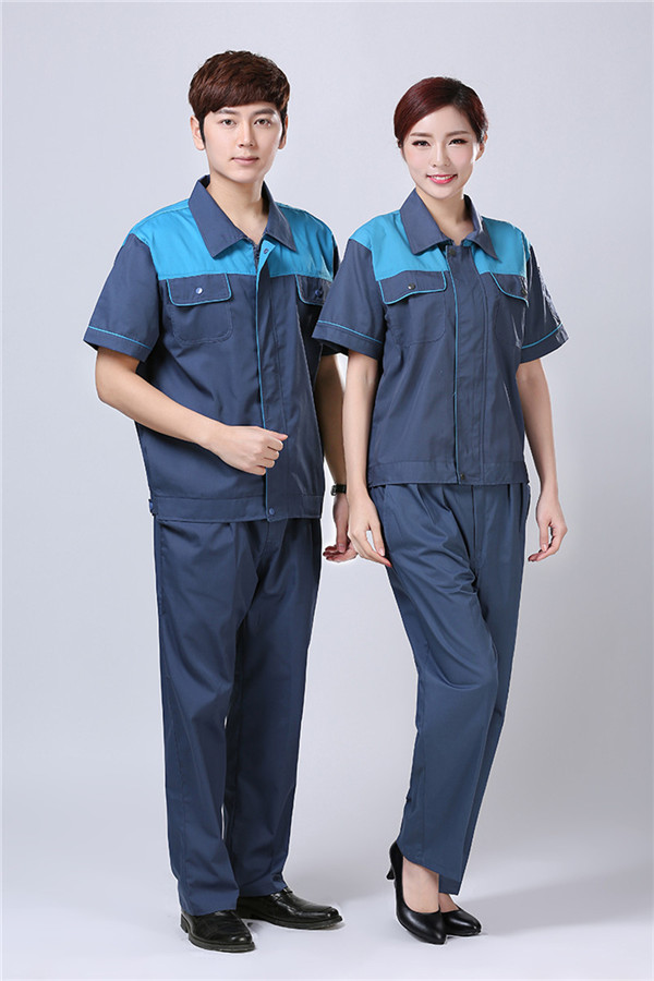夏季短袖工作服订制