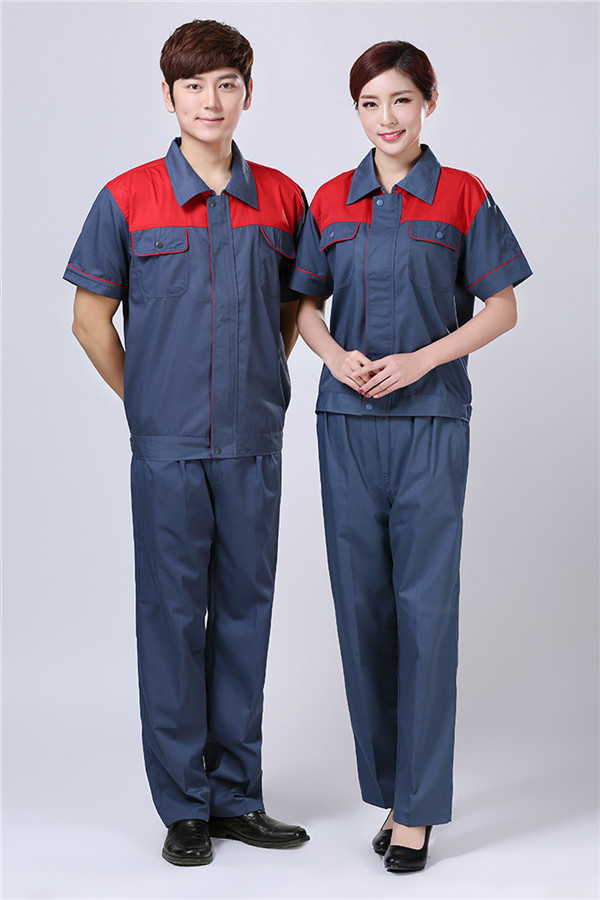 夏季短袖工作服订制